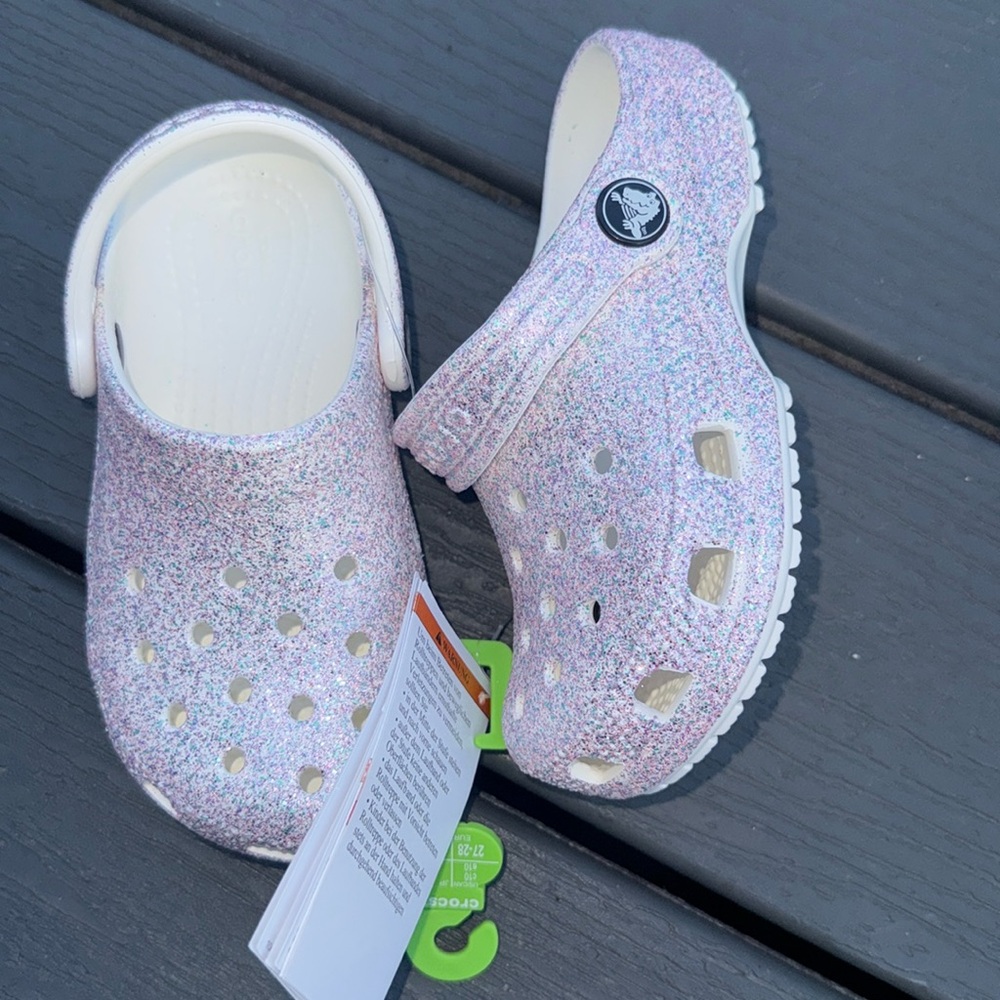 Crocs Classic Glitter Toddler Clog - Mystic Glitter